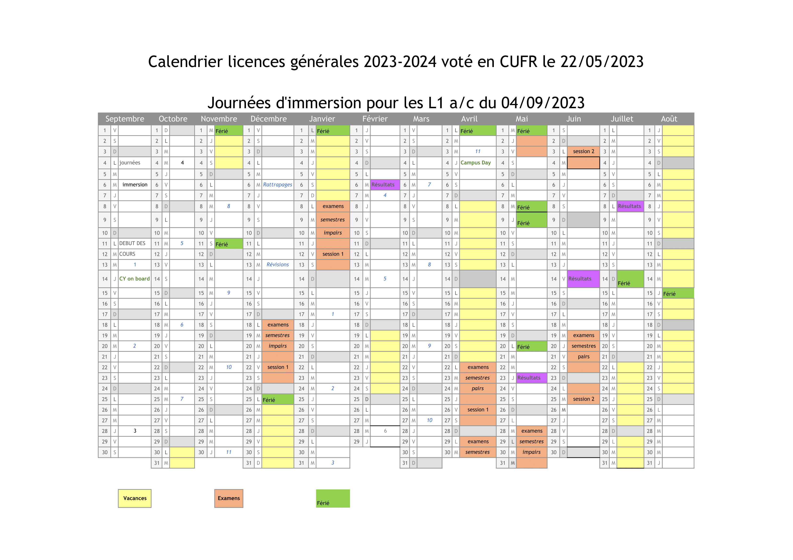 Agenda campus scolaire 2023/2024 noir lycéen étudiant