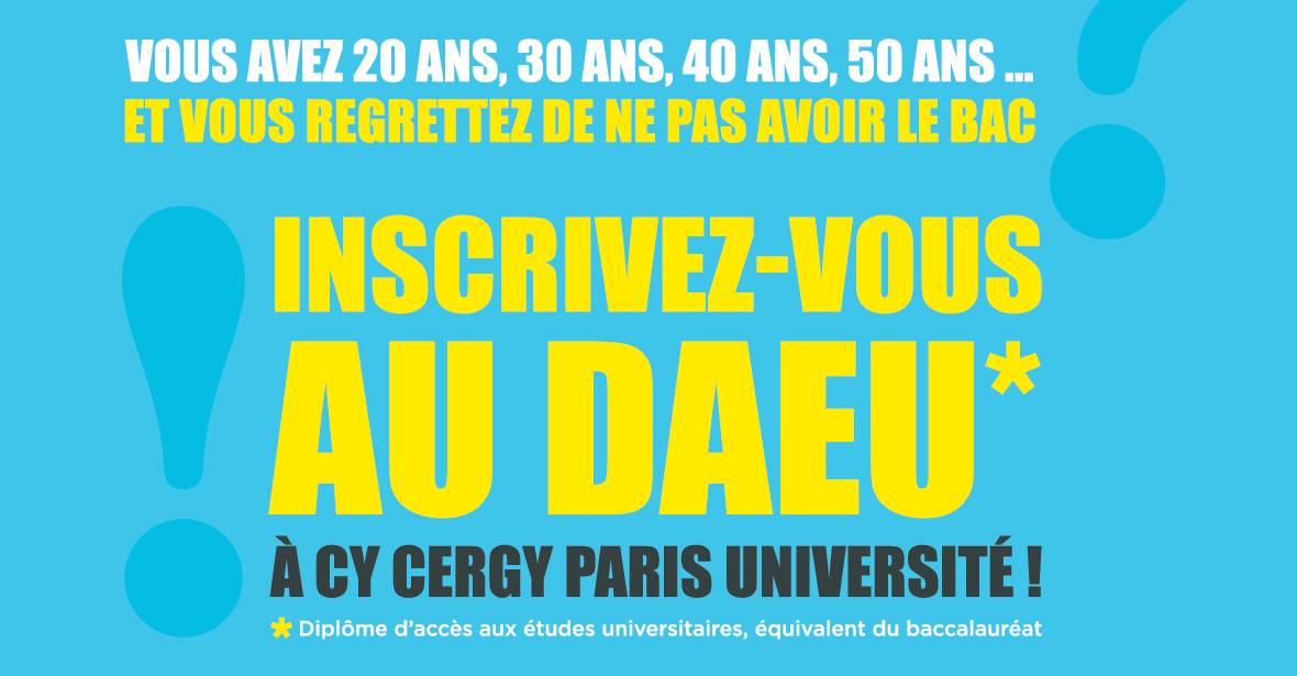 DAEU inscriptions 2023 Cergy