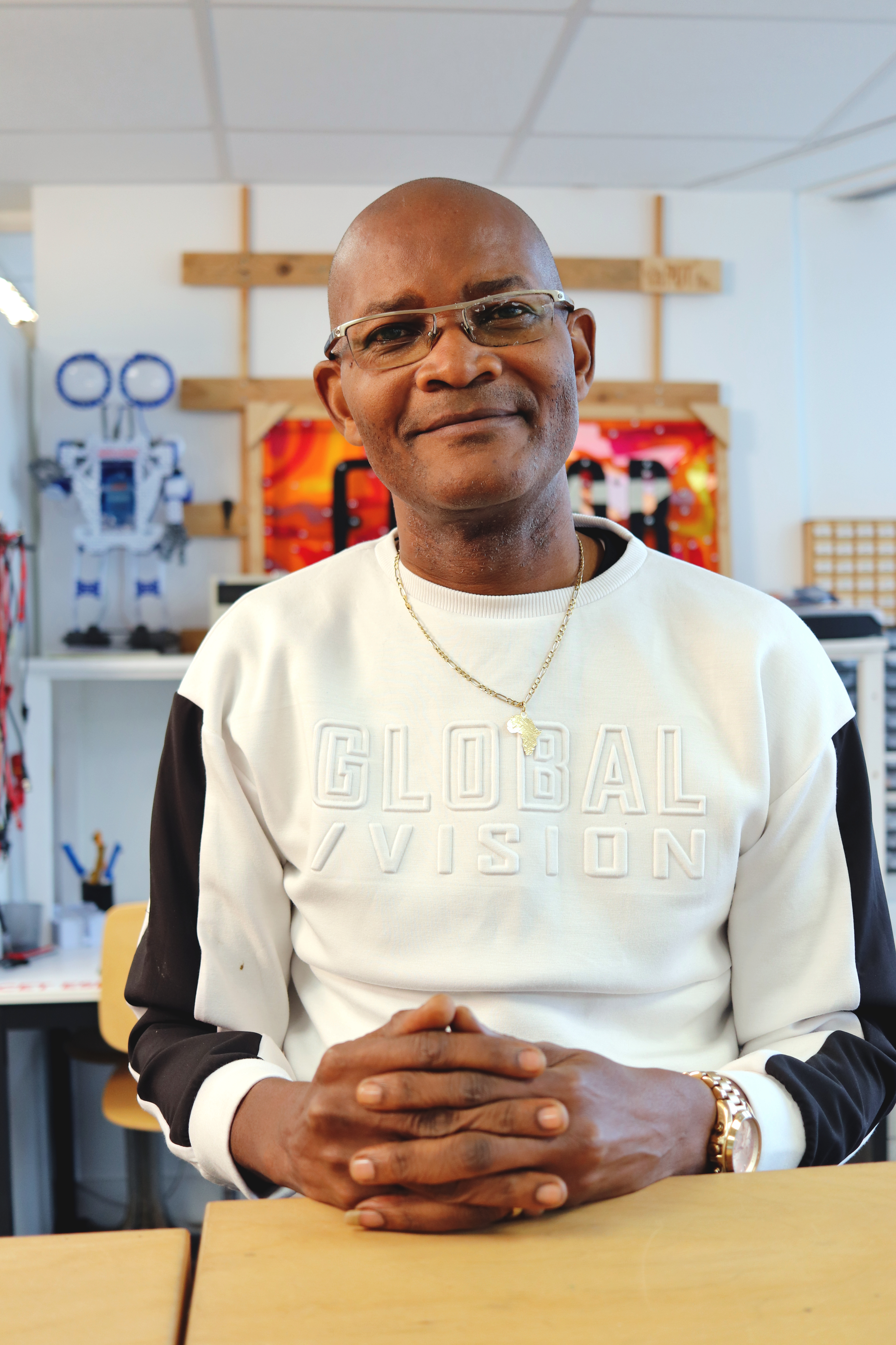 Claude Kikuati Ntotila, doctorant au laboratoire Bonheurs