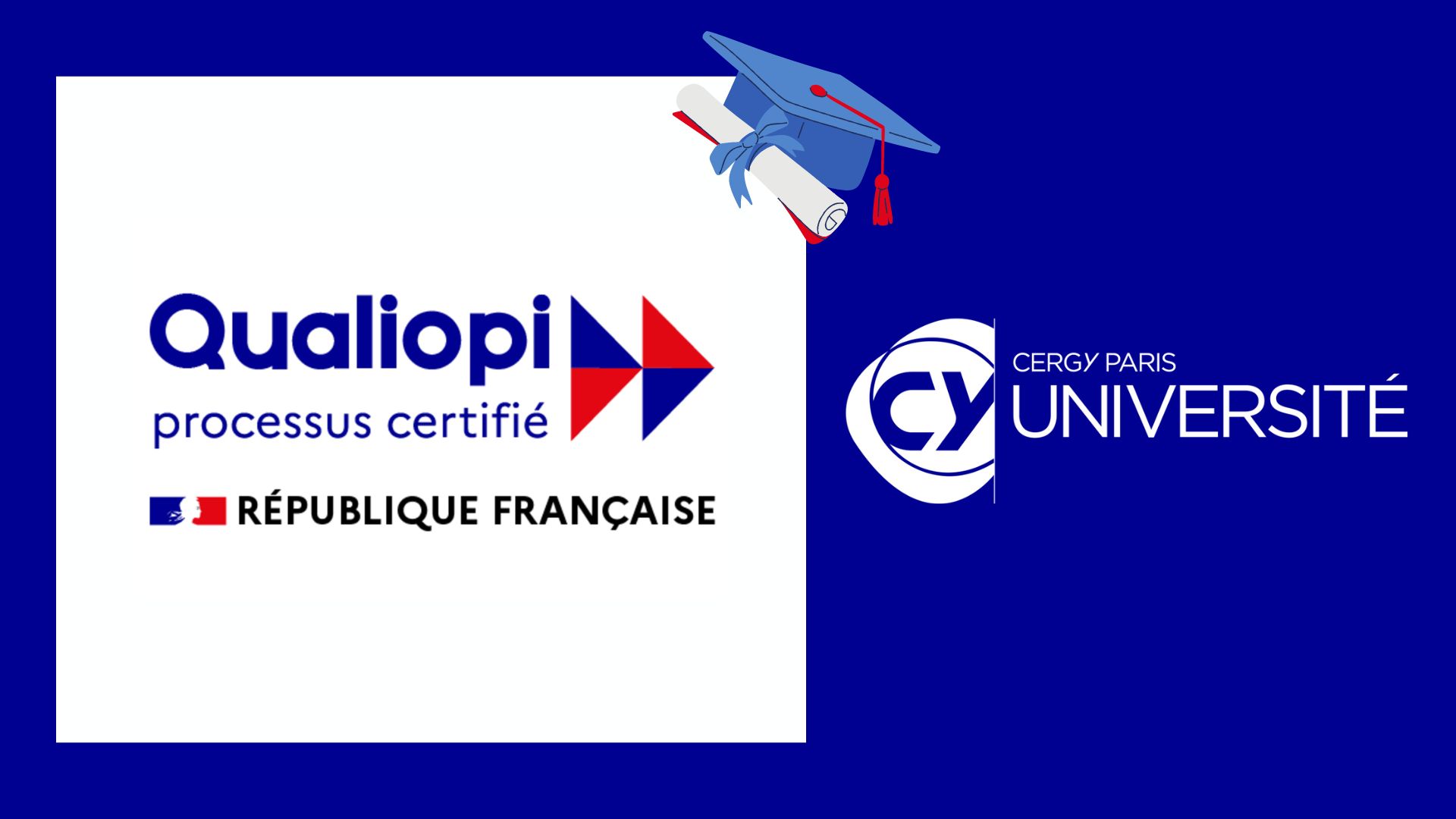 CY Cergy Paris Université certifiée Qualiopi
