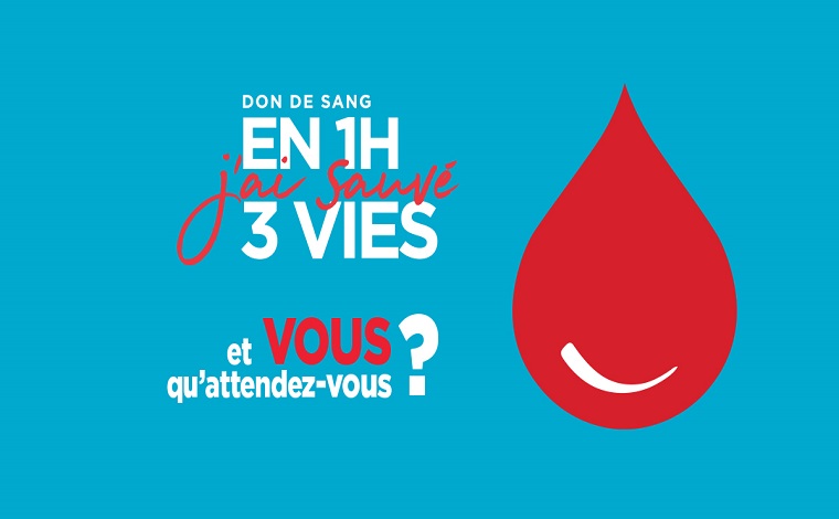 Collecte don du sang par l'EFS à CY Cergy Paris Université