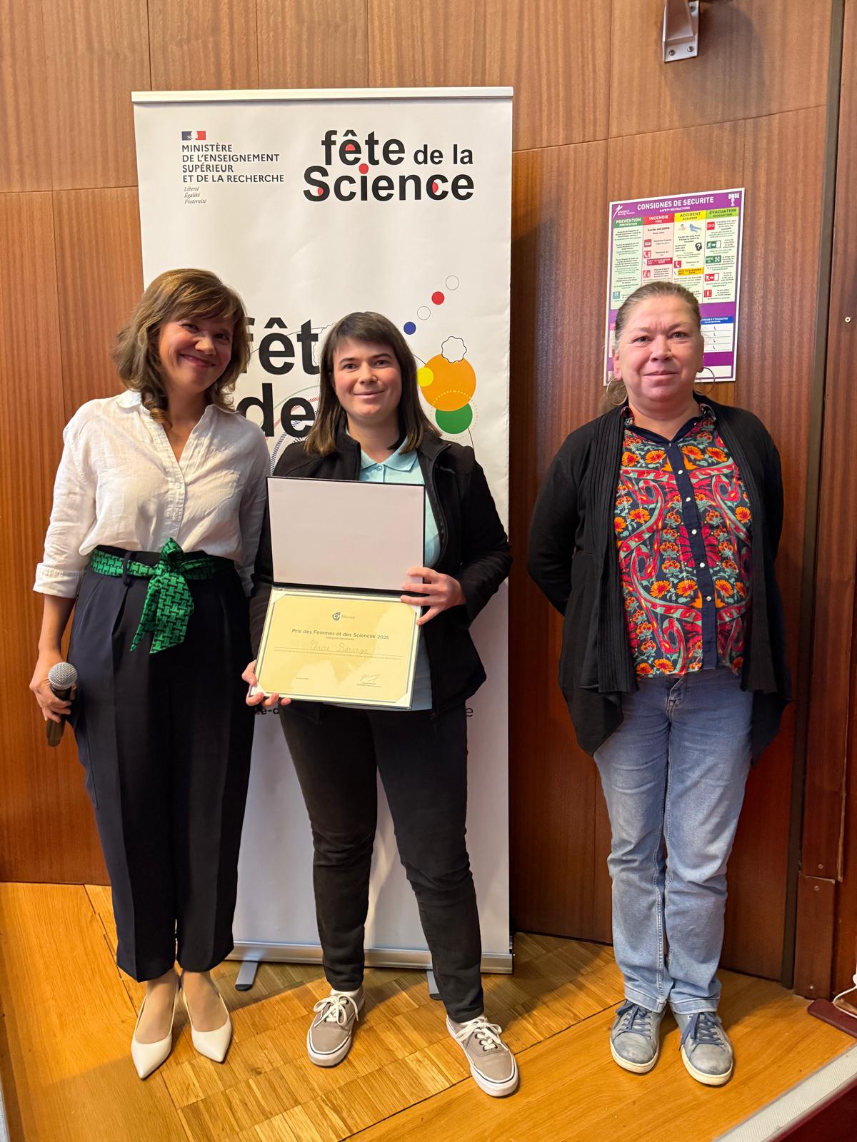 Claire Beranger lauréate femmes et sciences