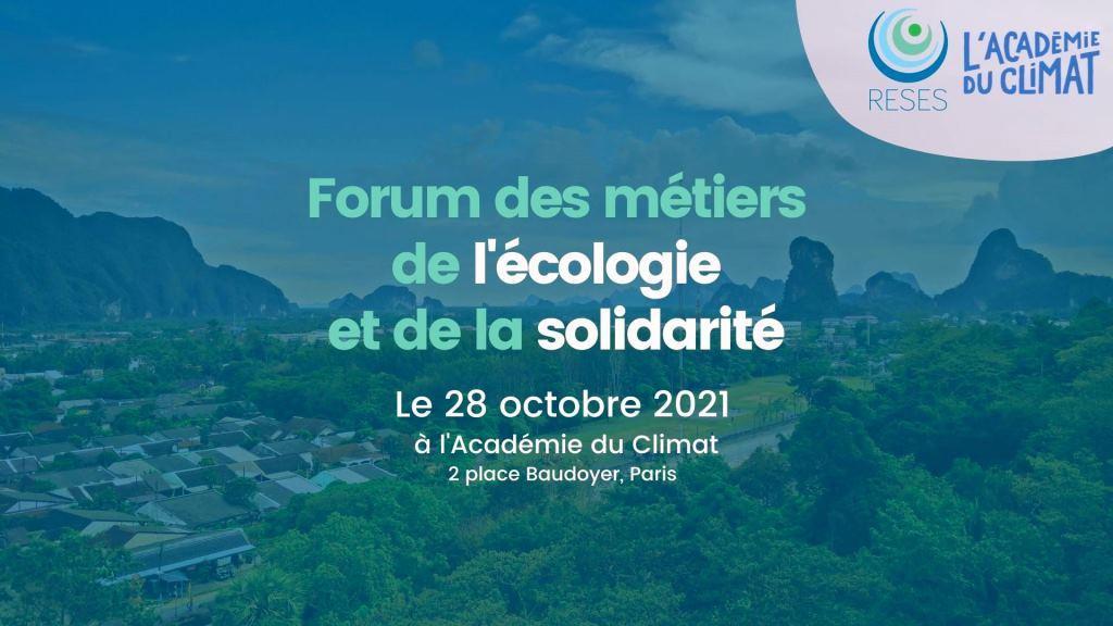 Forum des métiers de l’écologie et de la solidarité