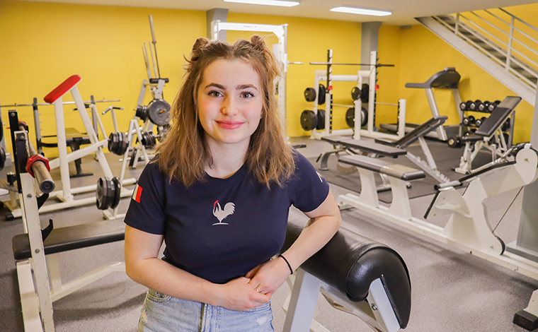 Lucie Genest, étudiante sportive CY