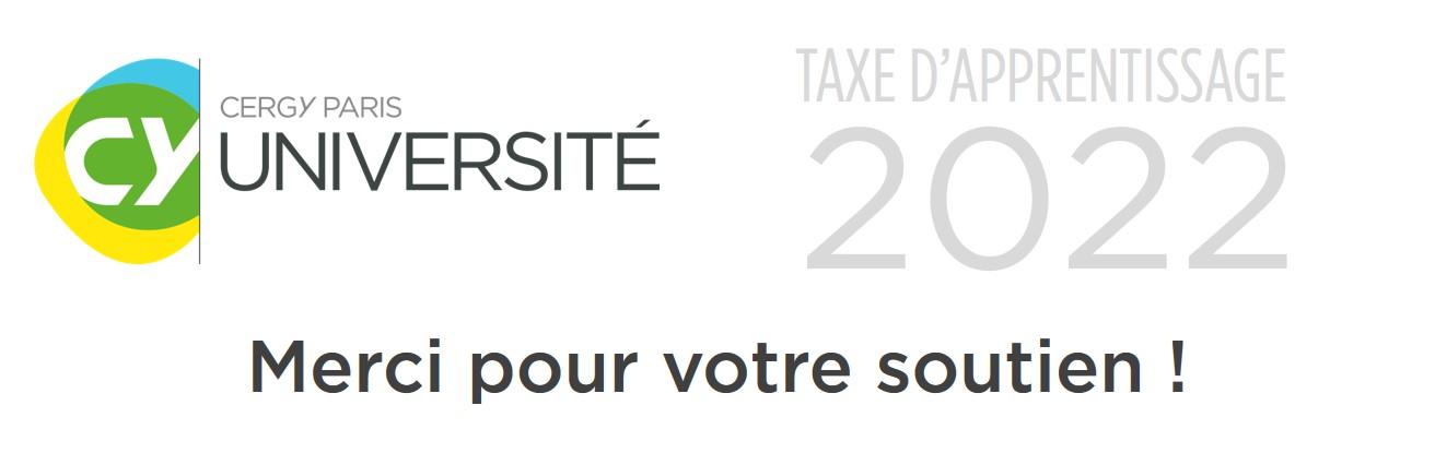 Merci taxe d'apprentissage 2022 CY Cergy Paris Université François GERMINET