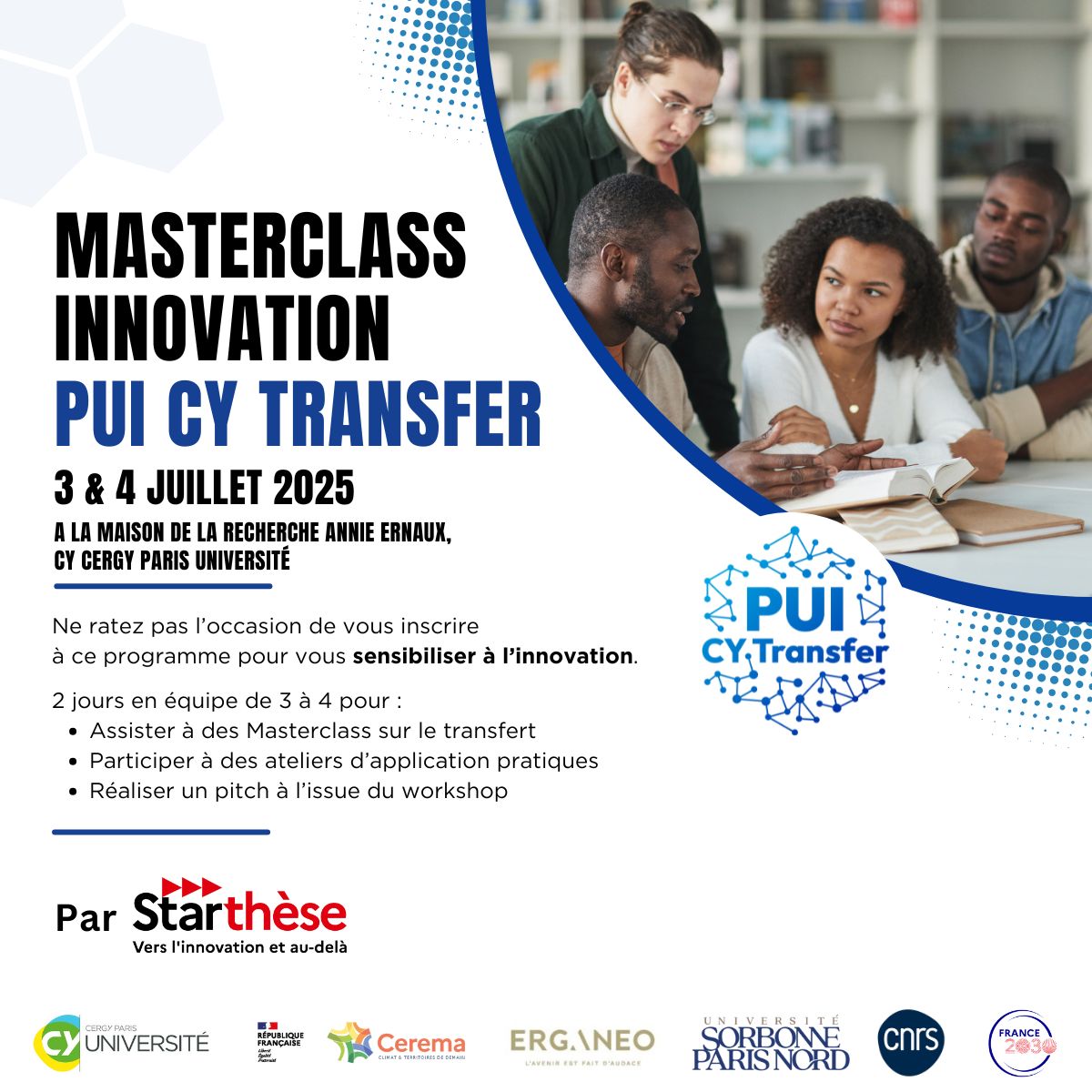 MasterClass Innovation PUI  CY Transfer - Starthèse