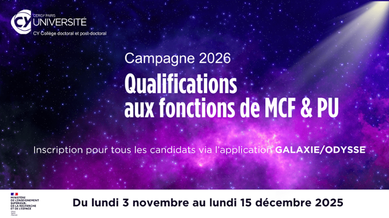 Campagne de qualification aux fonctions de MCF & de PU - 2026