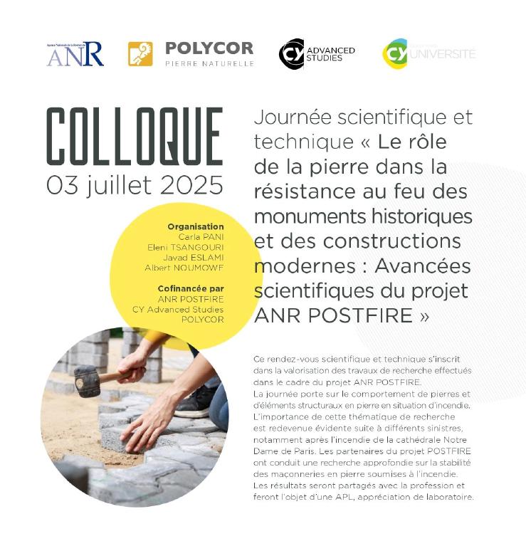 Clôture de POSTFIRE-ANR : Avancées scientifiques sur la restauration du patrimoine en maçonnerie de pierre après incendie, avec des perspectives de résilience – Résultats et Innovations