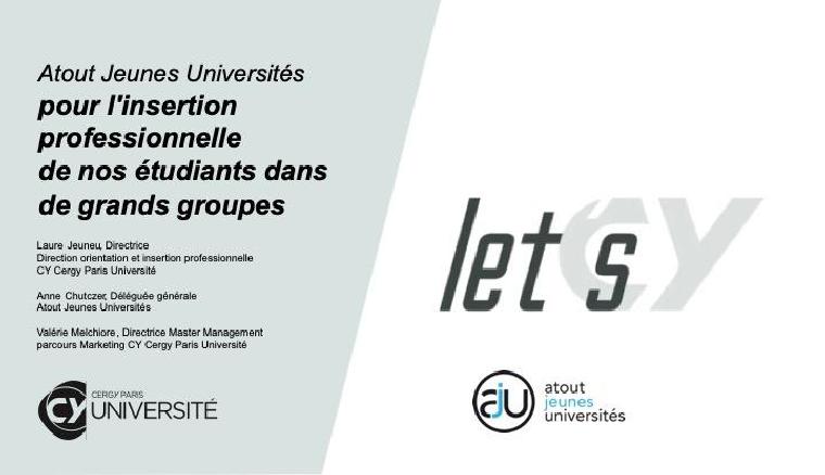 Let's CY | Atout Jeunes Universités