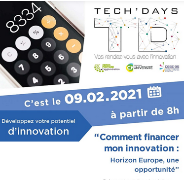 Tech'Days - Comment financer mon innovation : Horizon Europe, une opportunité