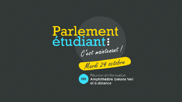 Parlement étudiant, réunion d'information