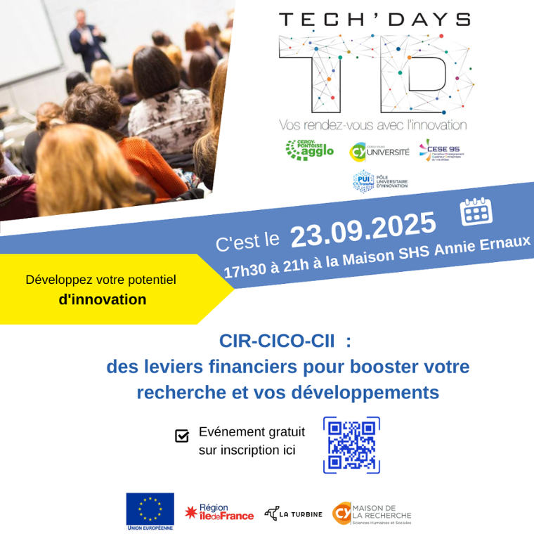 Tech'Days | CIR-CICO-CII, des leviers pour booster votre recherche et vos développements