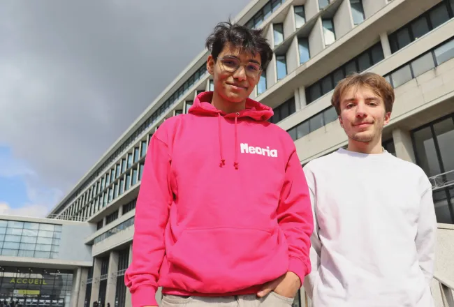 Dimittri Choudhury et Alexandre Klobb, tous deux étudiants à CY Tech