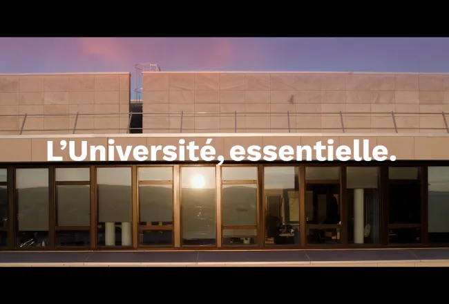 L'Université, essentielle.