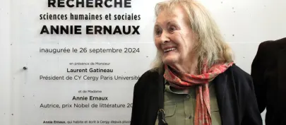 Annie Ernaux, emblème de la maison de la recherche Sciences humaines et sociales