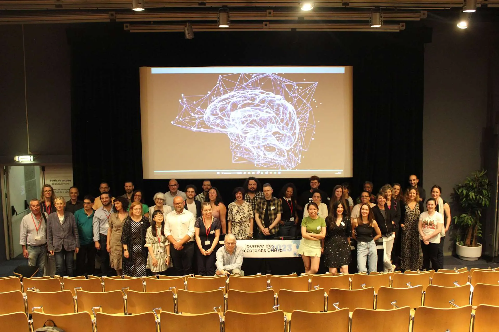 Les membres du laboratoire Chart à la journée des doctorants
